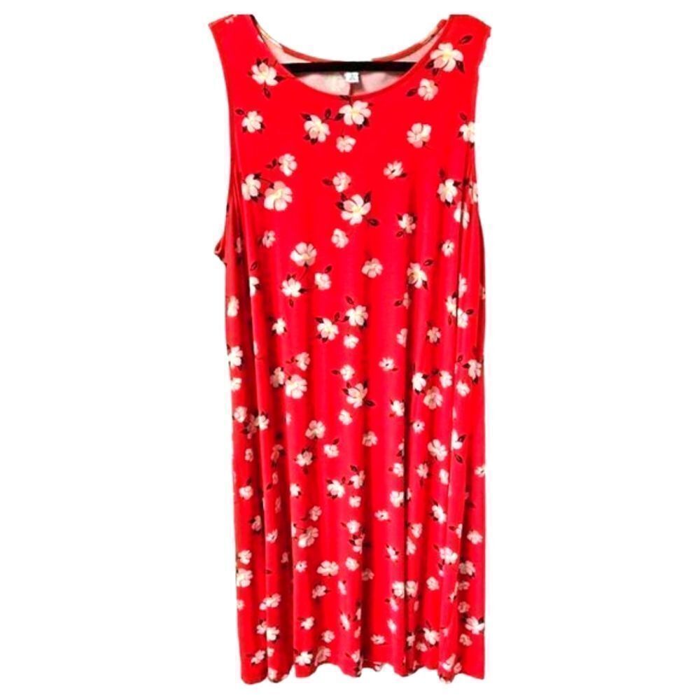 OLD NAVY PLUS SIZE FLORAL SLEEVELESS Midi/Maxi Dress.